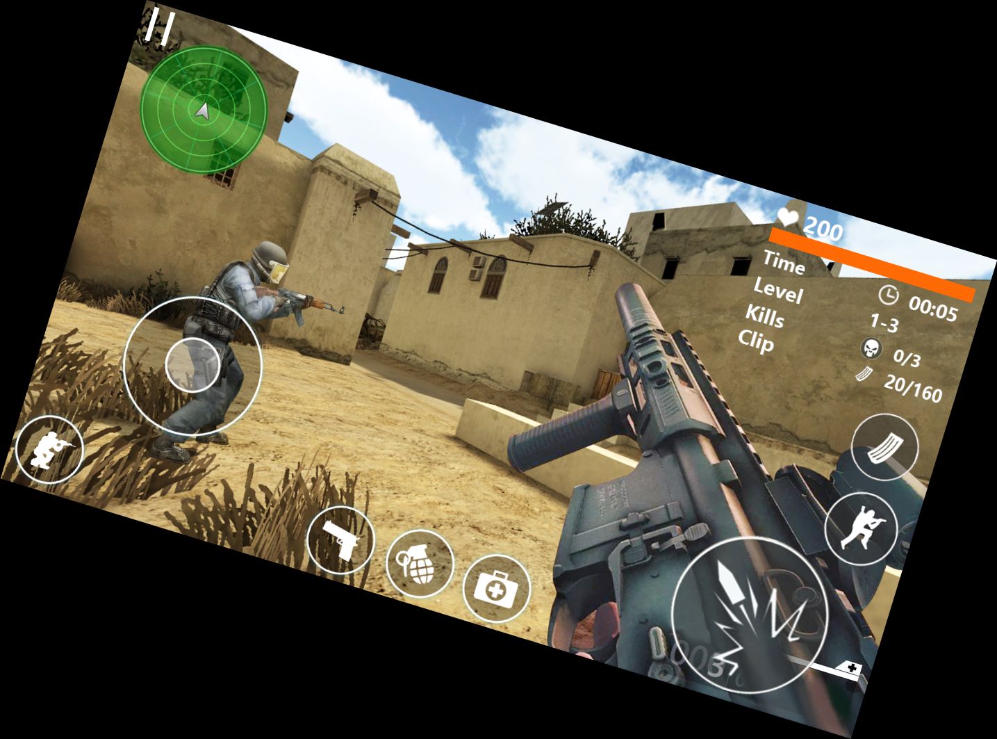 Ego-Shooter-Angriff Missionen