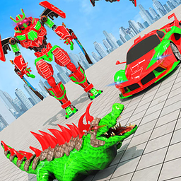 Robot Car Crocodile Transform Games