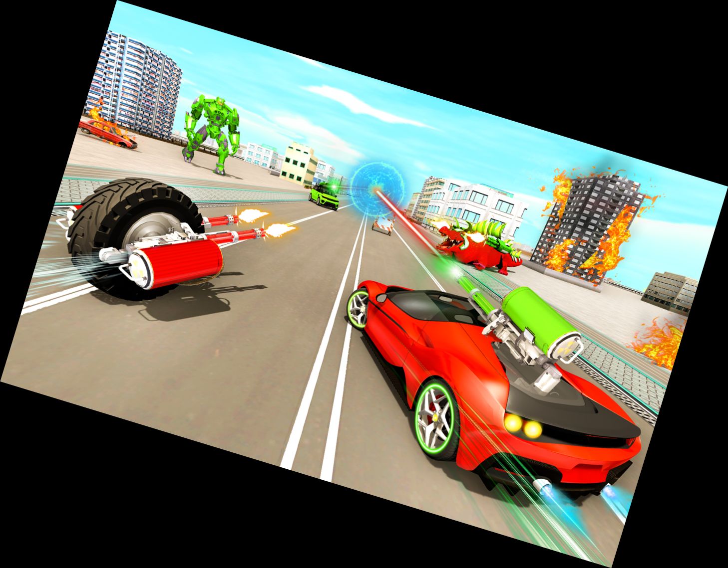 Krokodil Auto Roboter Spiele