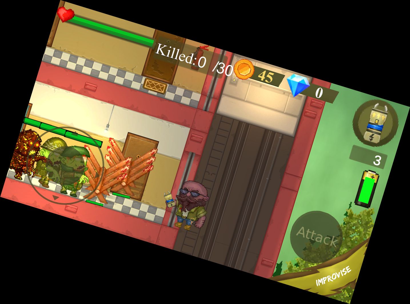 Зомби против Защитника Д