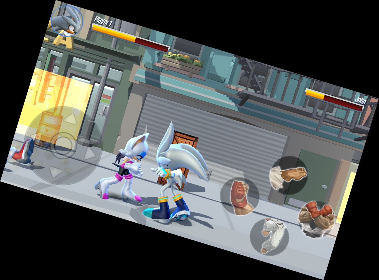 Blauer Igel Beat-'em-up