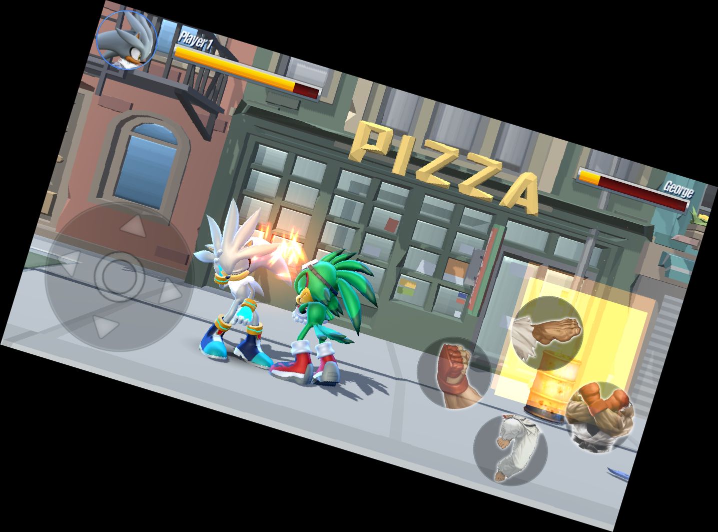 Blauer Igel Beat-'em-up