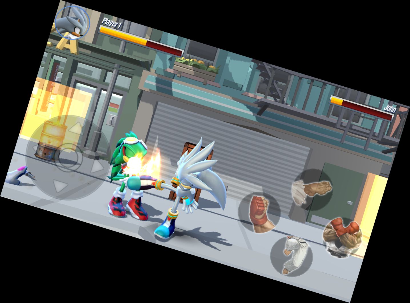 Blauer Igel Beat-'em-up