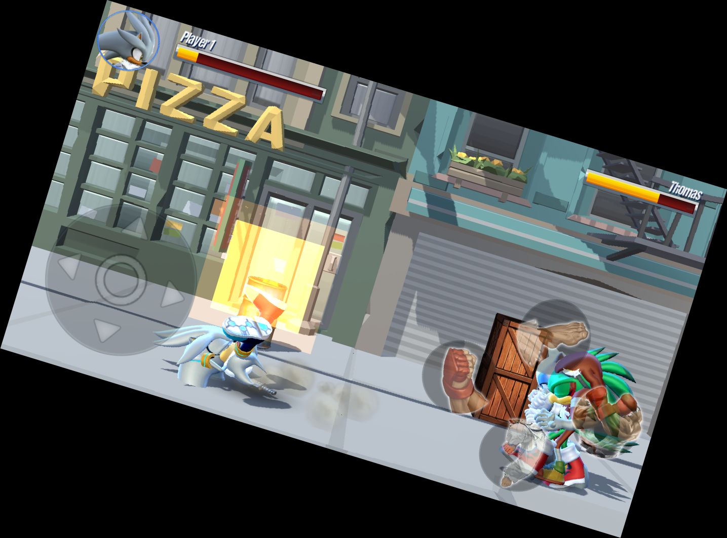 Blauer Igel Beat-'em-up