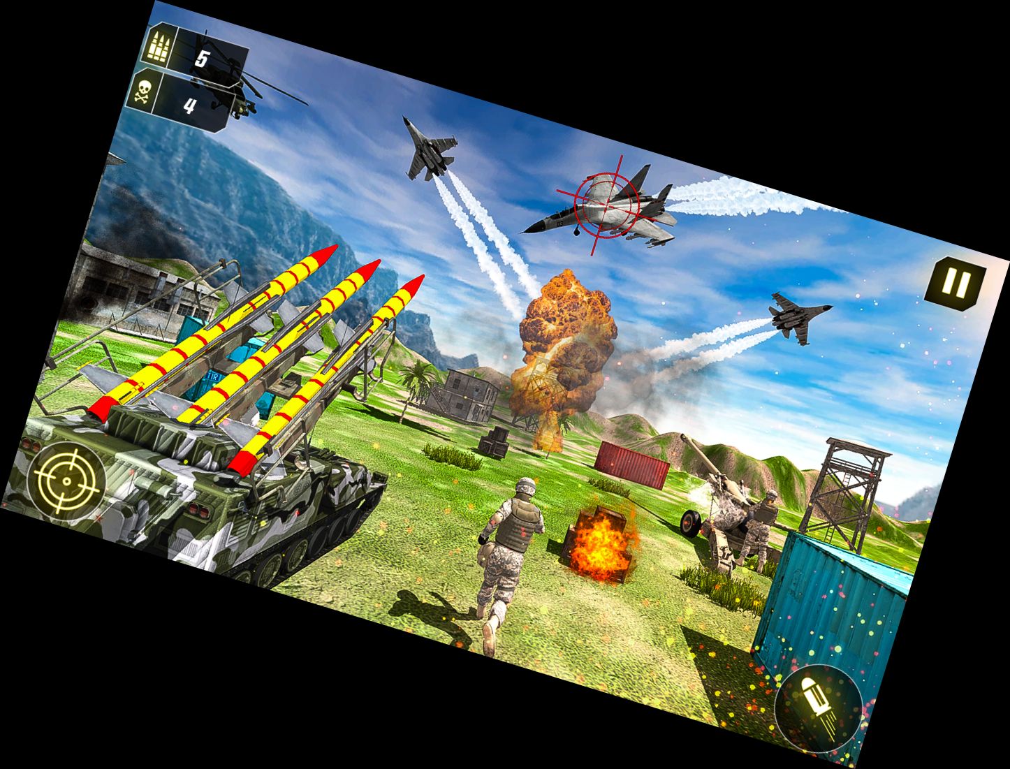 Misil Militar: Juego de Avión de Comb