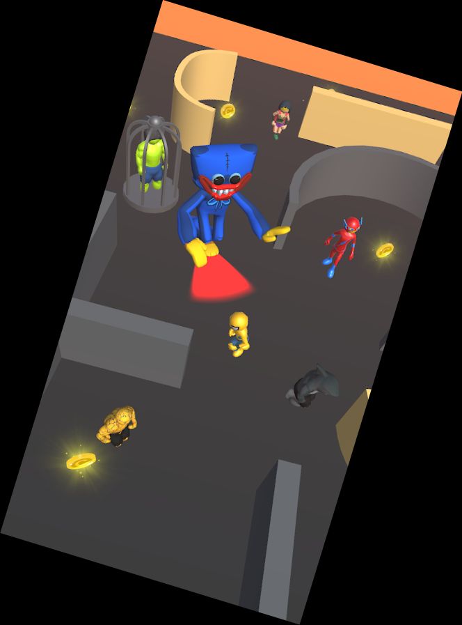 Superhelden-Tintenfisch-Überle