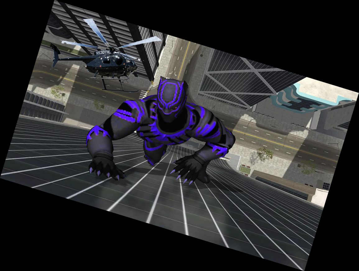 Super Schwarzer Held Seil