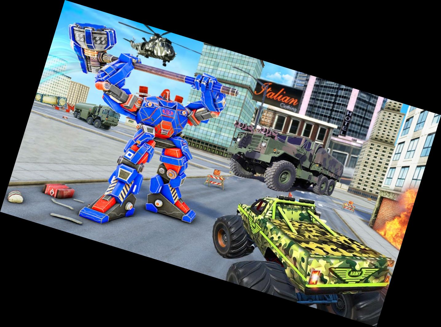 Hero Ranger: Truck Missile Attack 3D Game