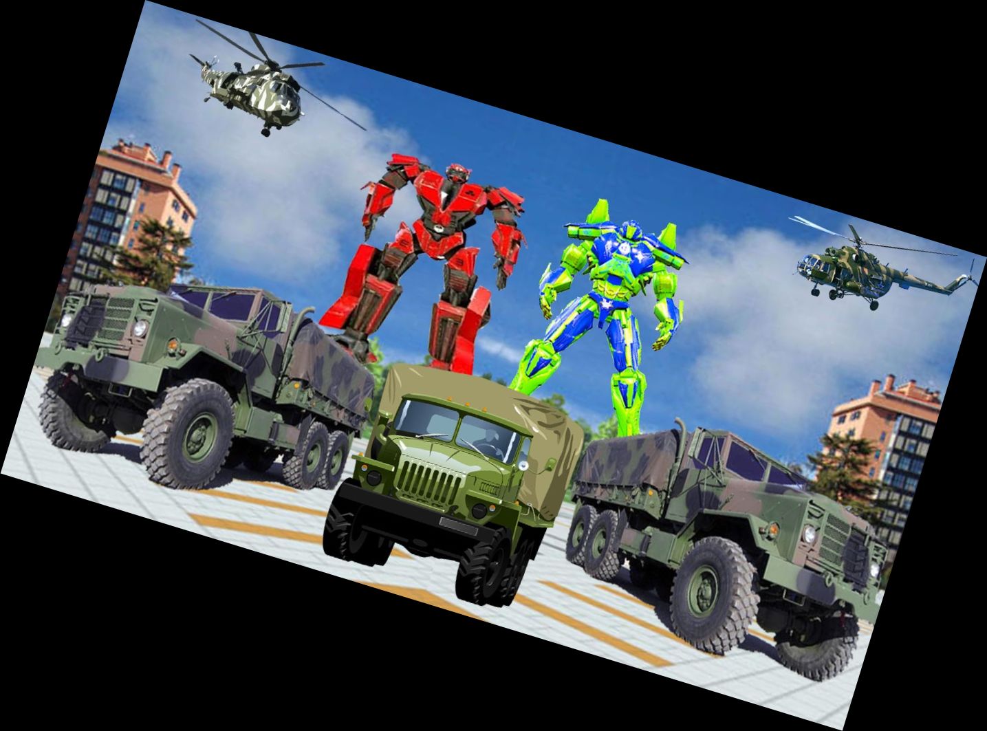 Hero Ranger: Truck Missile Attack 3D Game