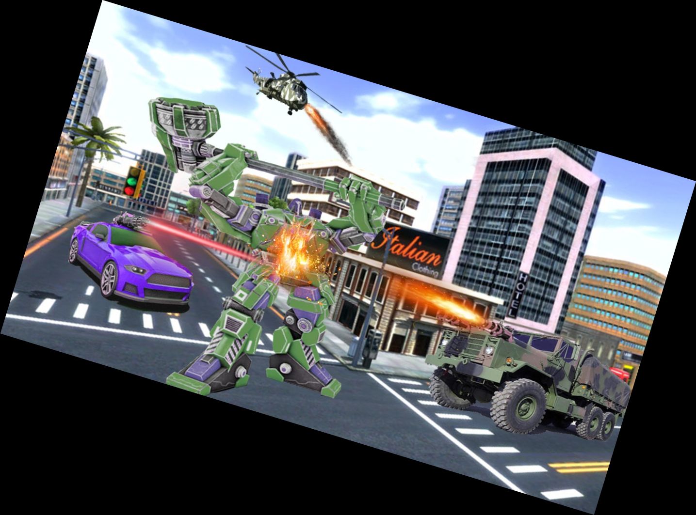 Hero Ranger: Truck Missile Attack 3D Game