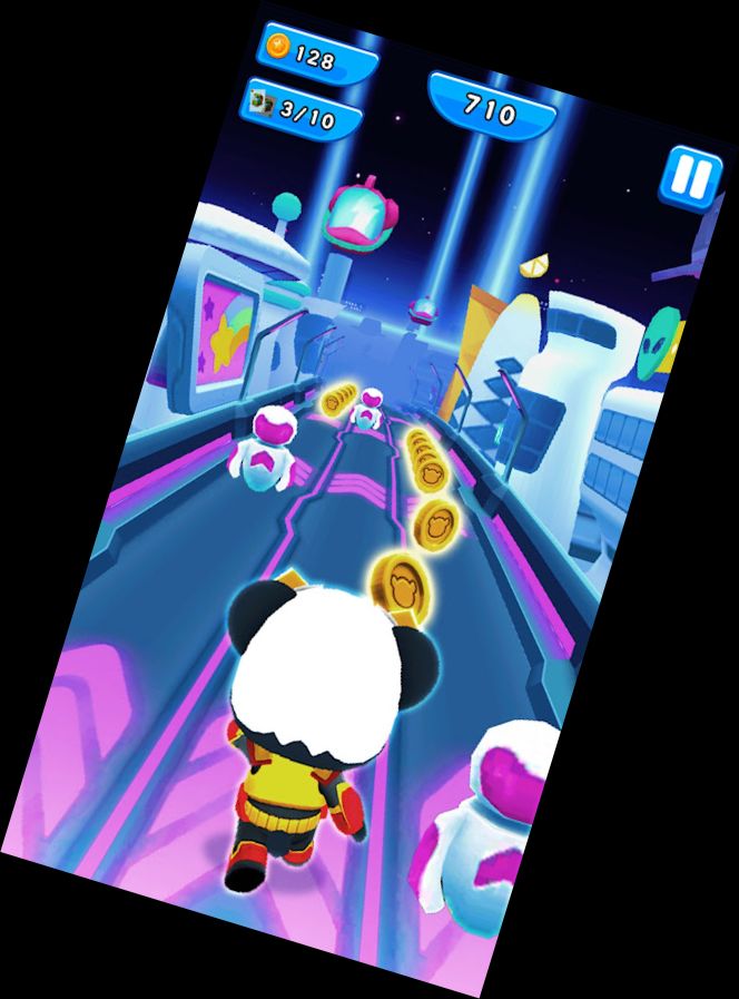 Panda Panda Läufer Spiel