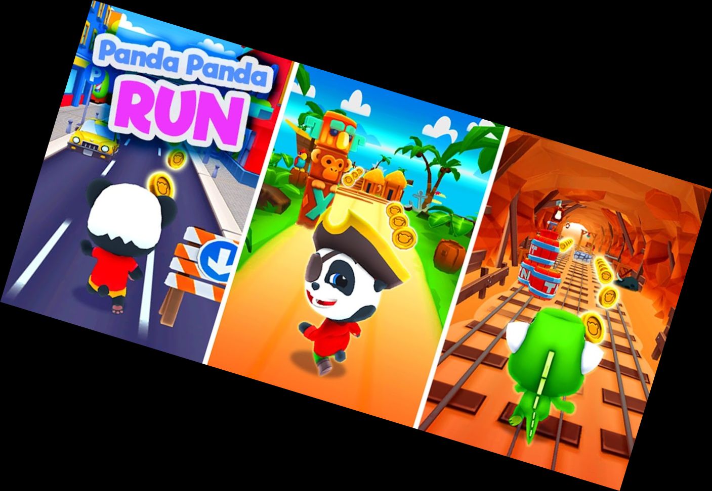 Panda Panda Läufer Spiel