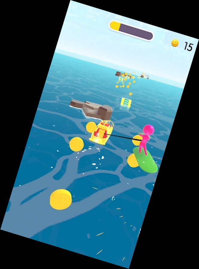 Hai-Angriff Wasserski