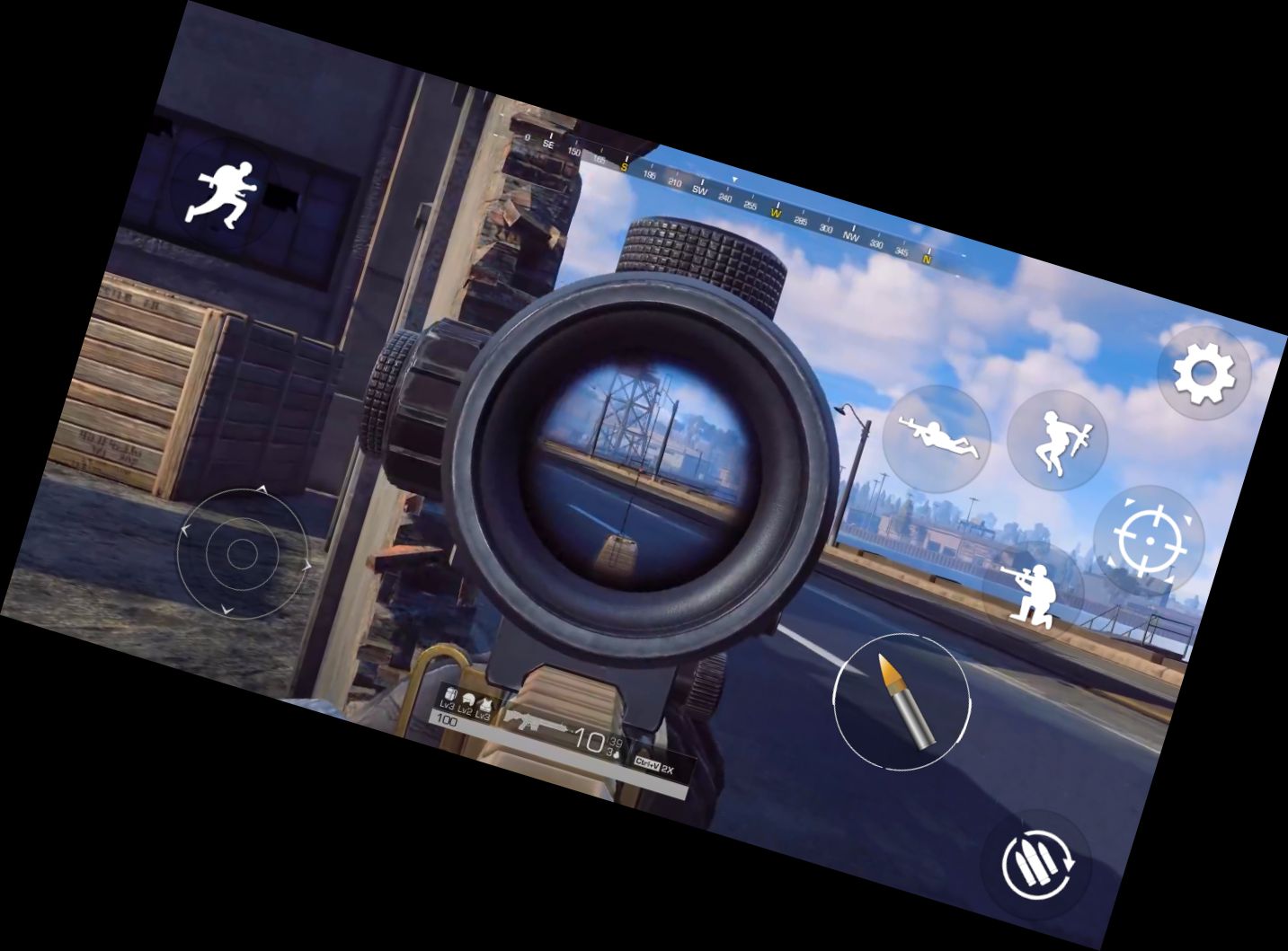 Zustand des Schlachtfelds schießen