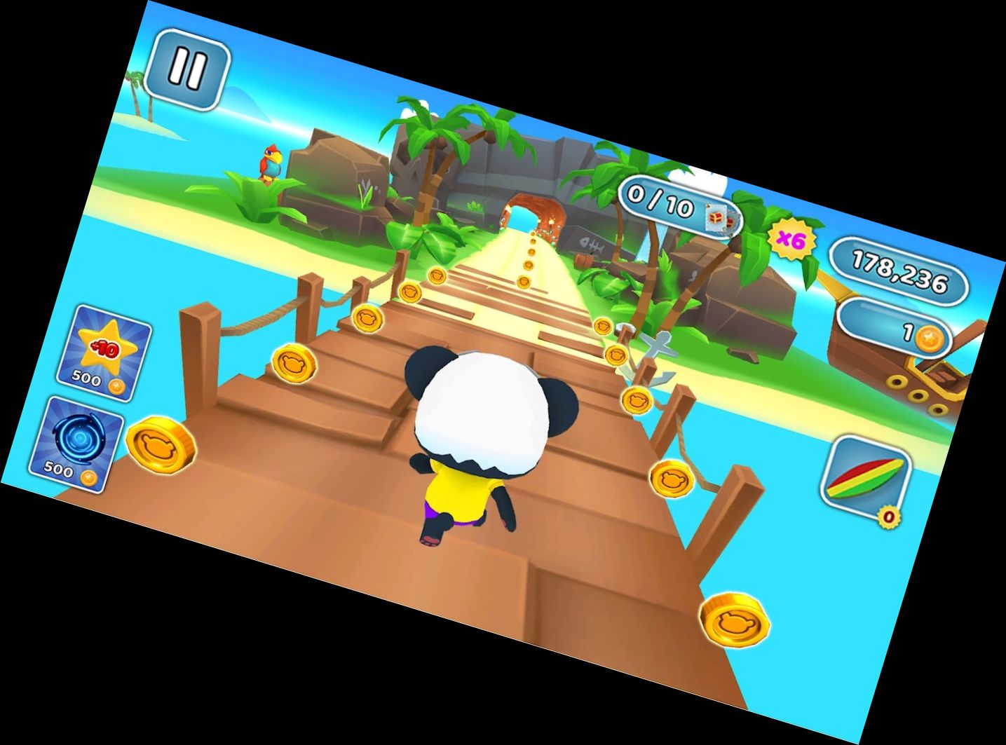 Panda Panda Läufer Spiel