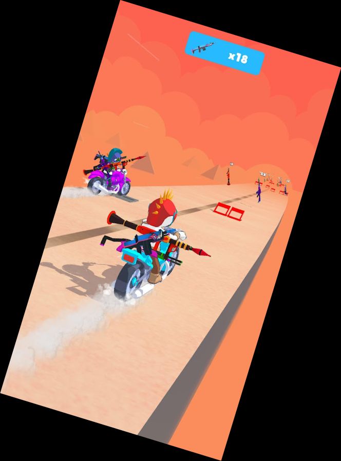 Rennräder schießen: Fury Raider