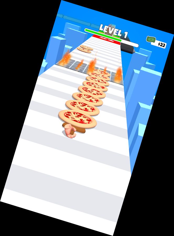 Pizza Stapel 3D