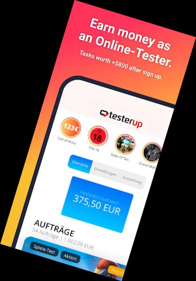 testerup - earn money