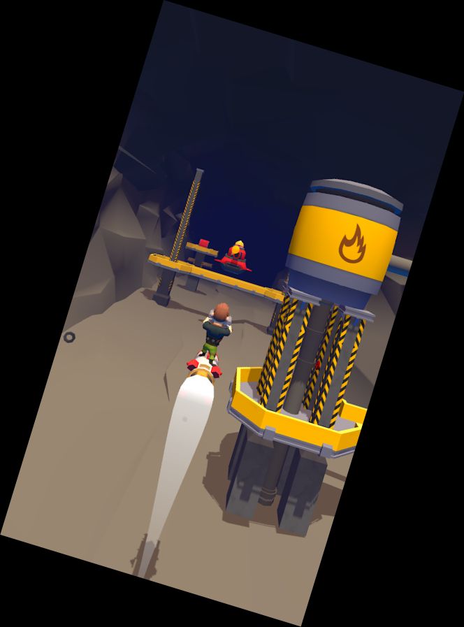 <think>
Okay, the user provided a mobile app name in English: "Rocket Rider - Rid