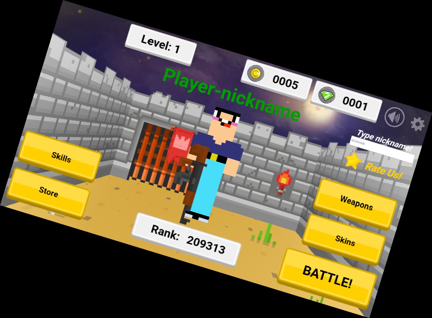 Арена: Новичок против