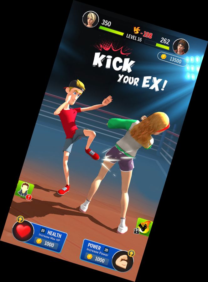 Tritte und Schlappschlag