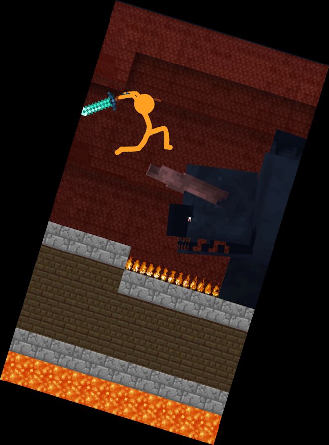 Stickman gegen Monster