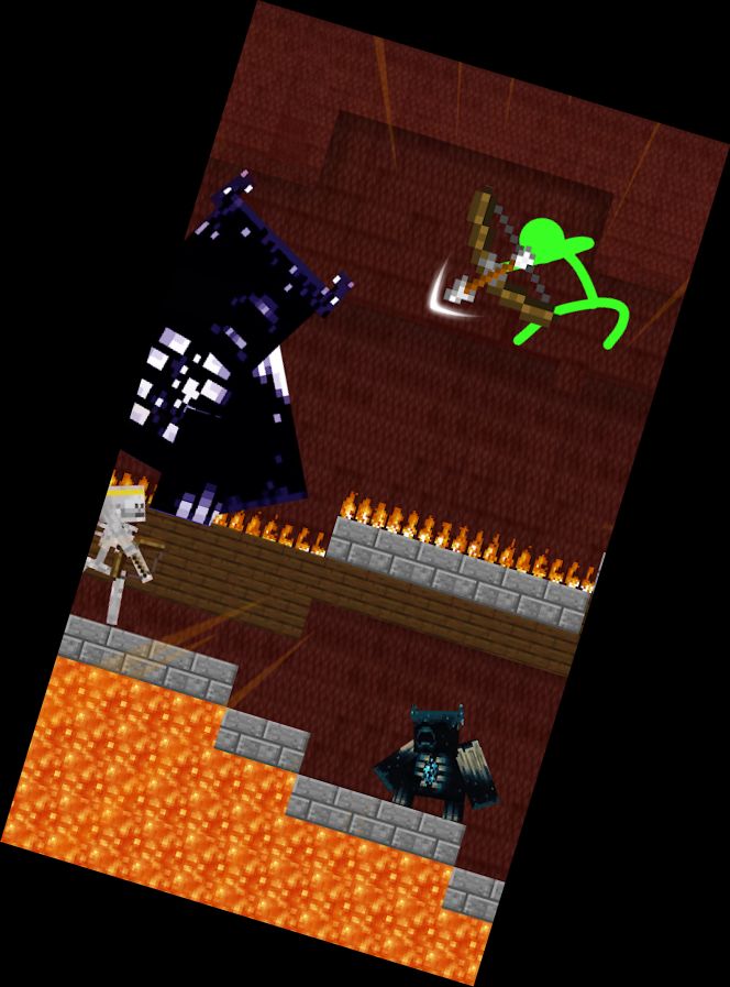 Stickman gegen Monster