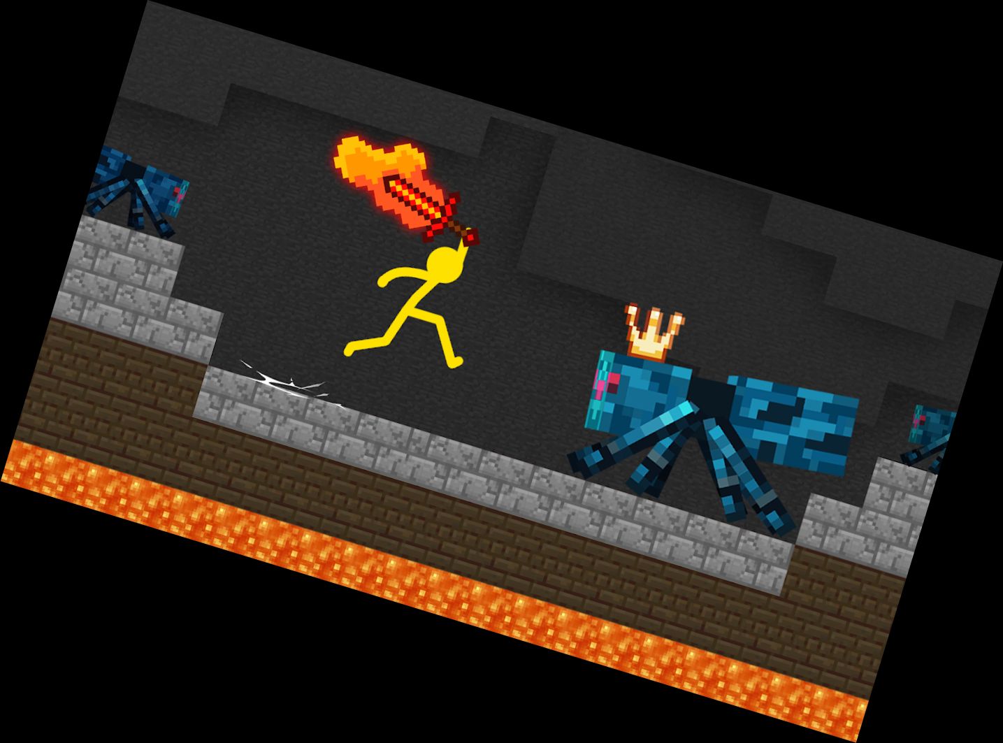 Stickman gegen Monster