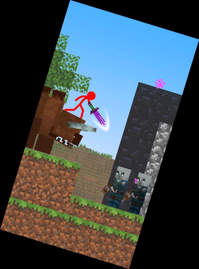 Stickman gegen Monster