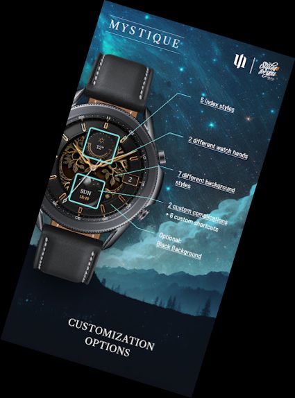 S4U Mystique - Gold watch face