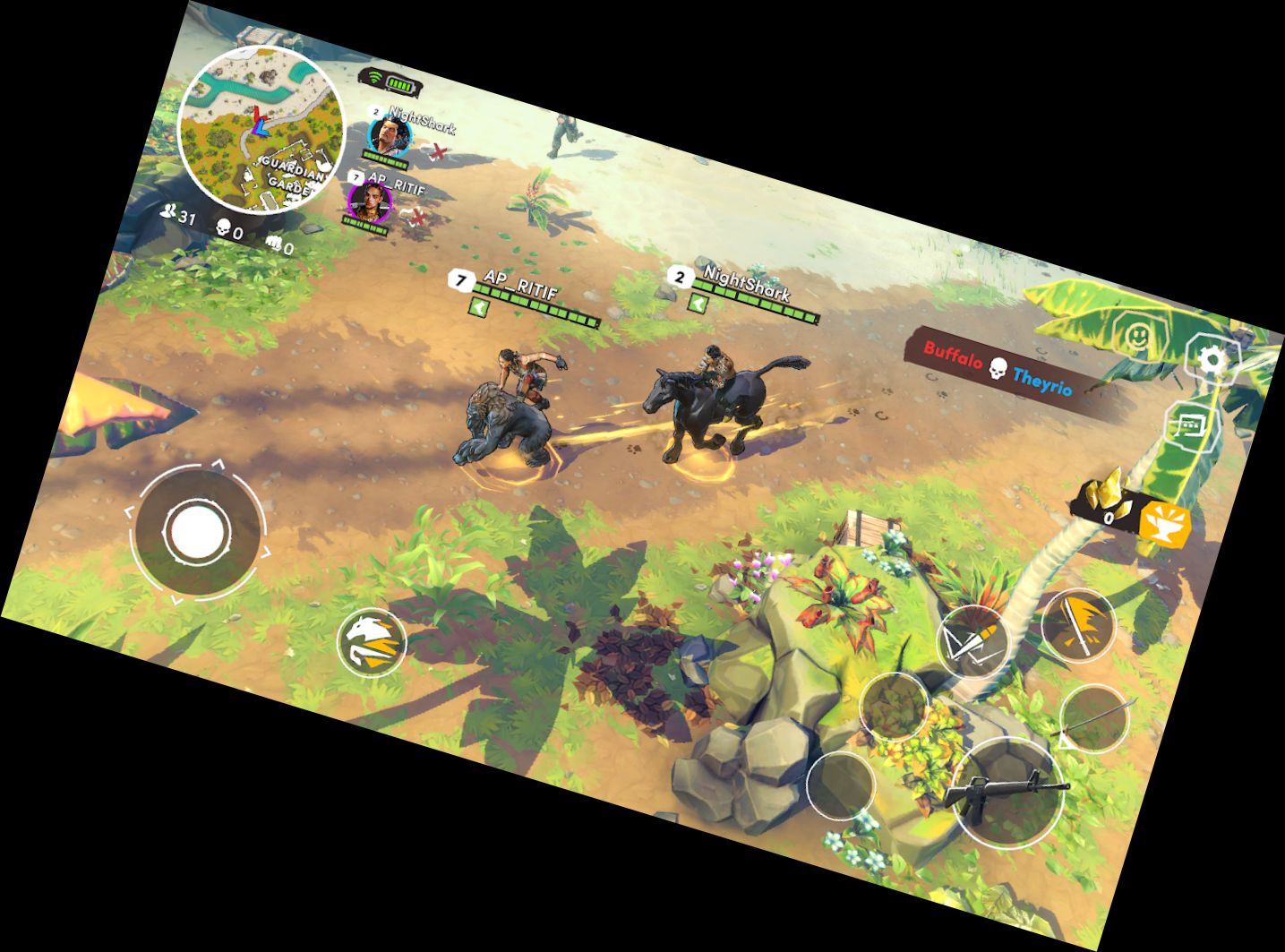 Arena Überlebende Battle Royale