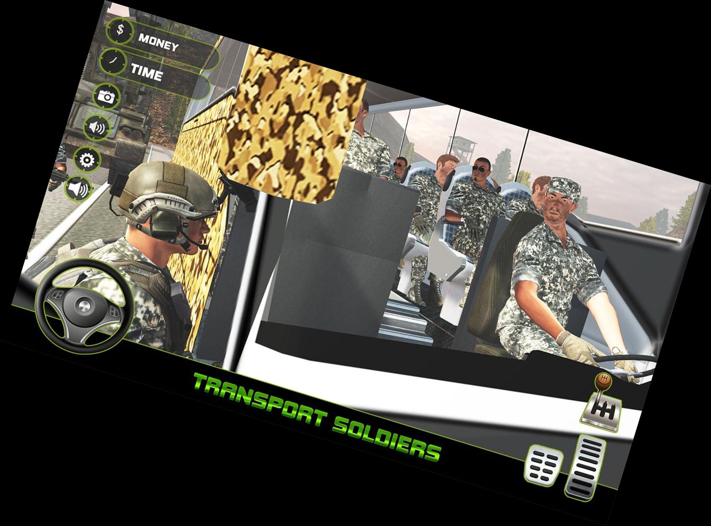 Geländewagen US-Armee-Bus