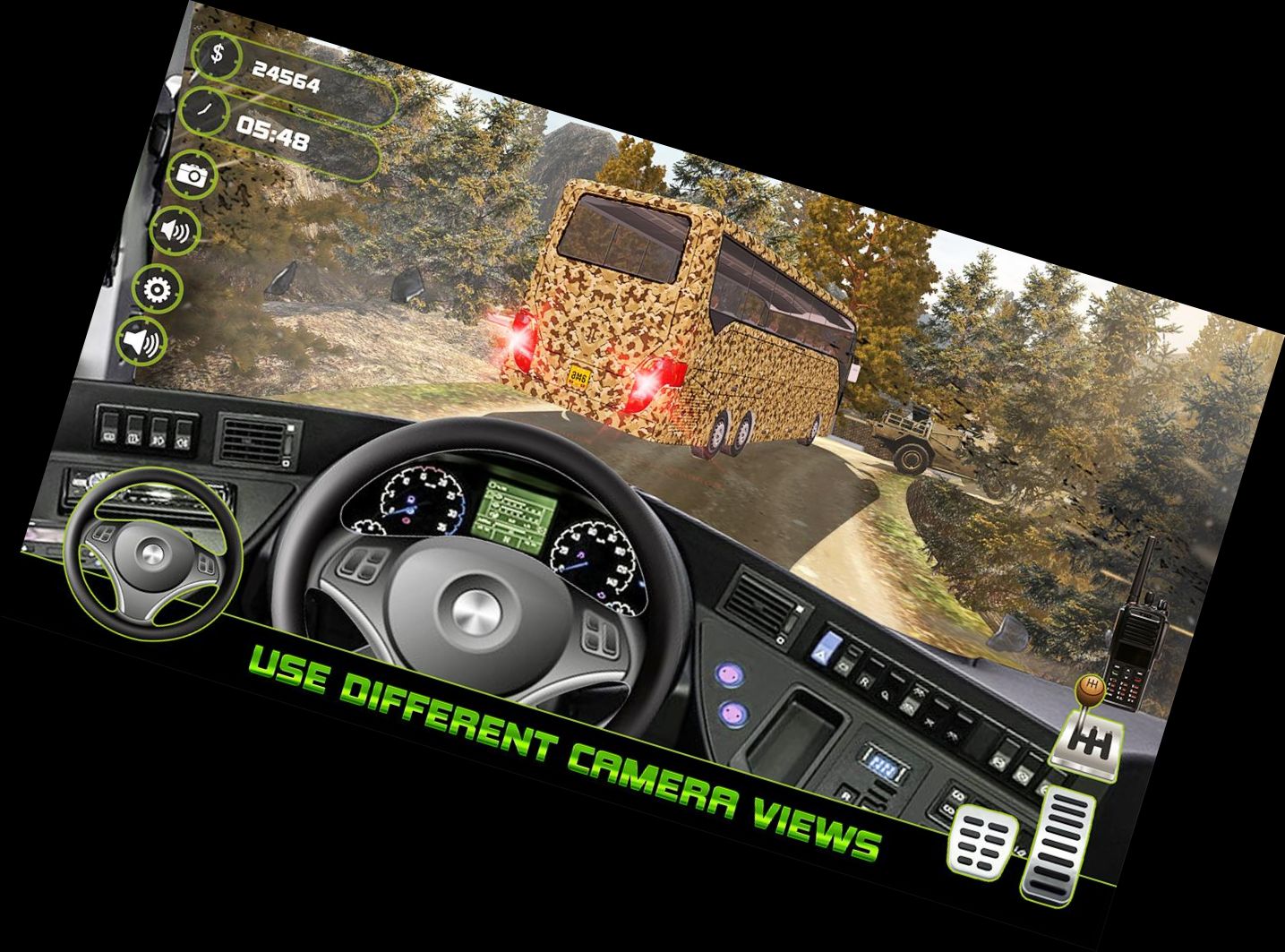 Off-Road Military Bus Cargo Transport Simulator