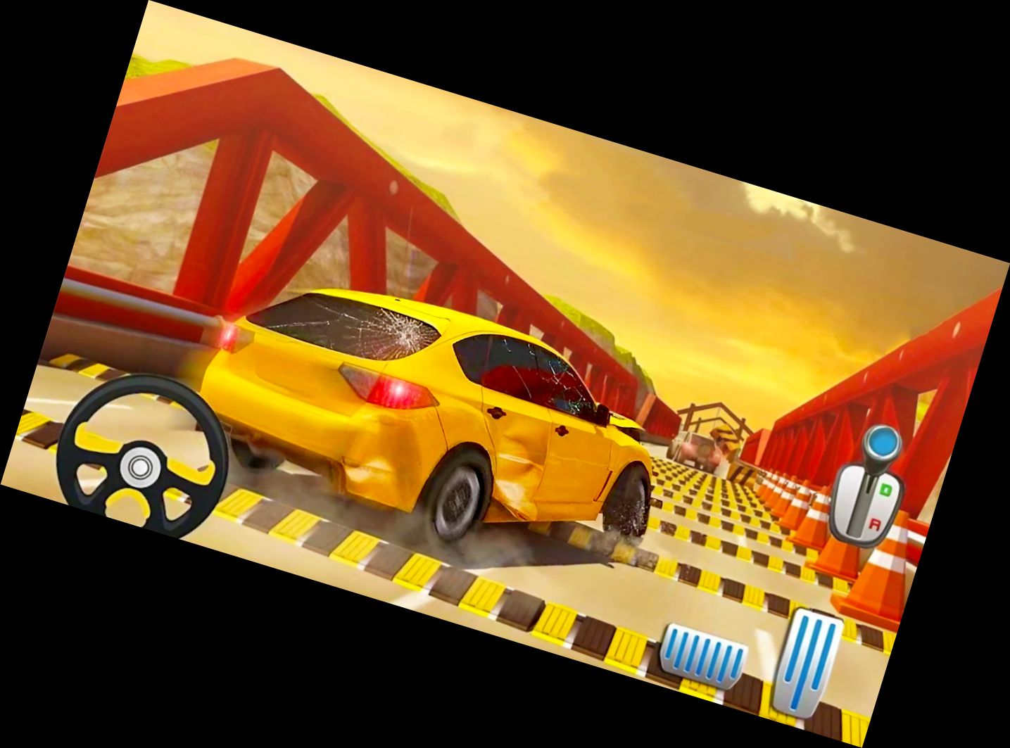 Turbo Crash Speed Ramp Racing Games