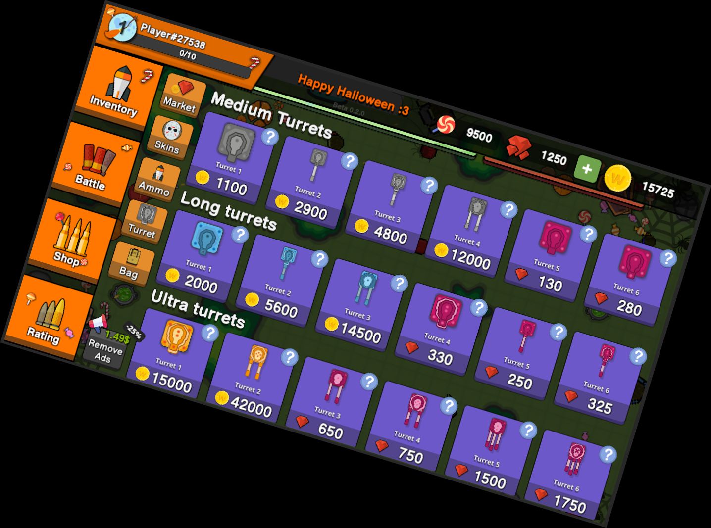 Zombie Schlacht Royale : 2D Turm