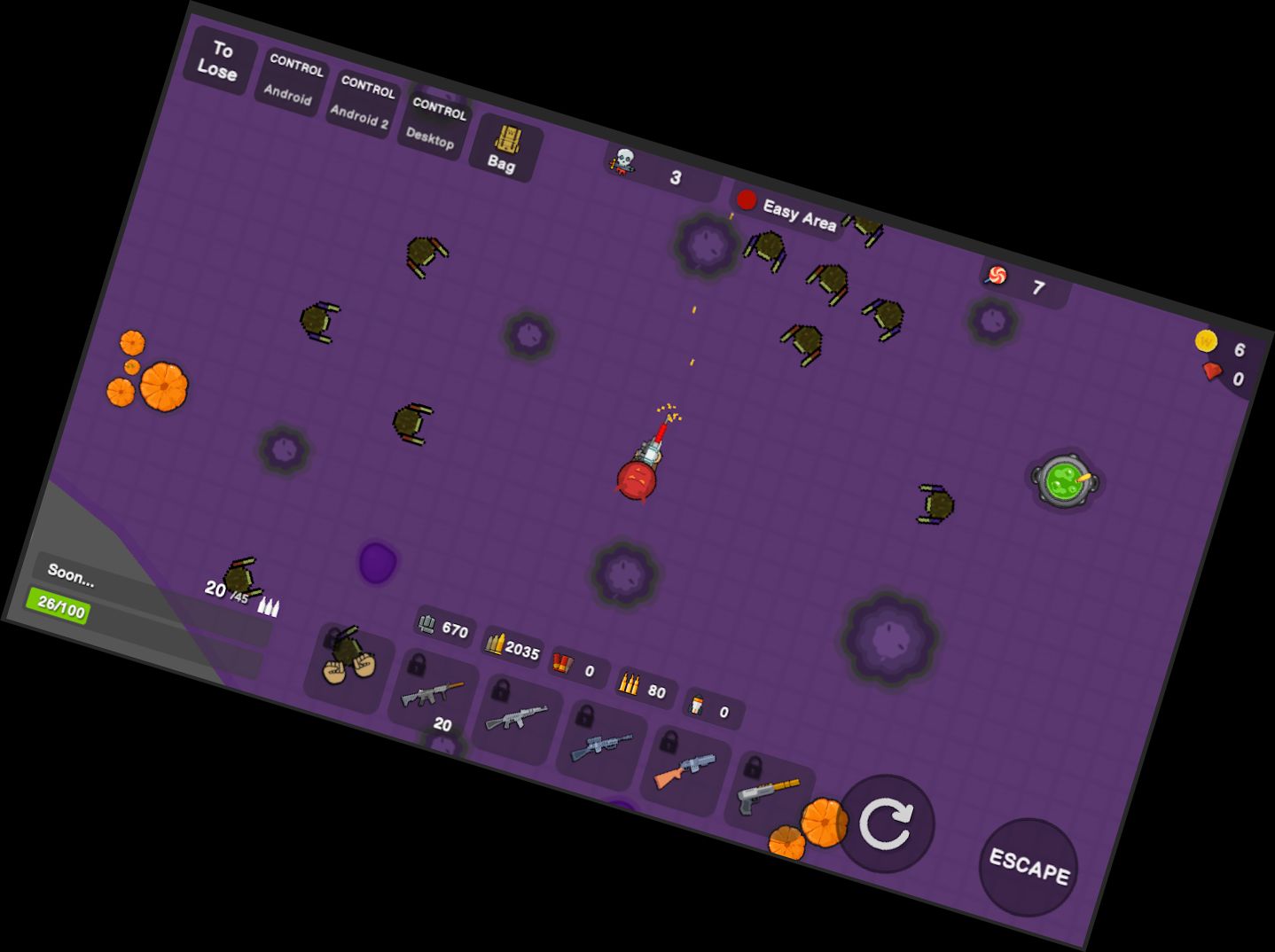 Zombie Schlacht Royale : 2D Turm